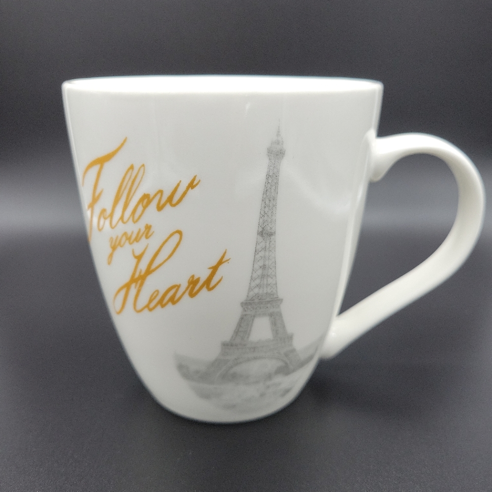 Pfaltzgraff "Follow Your Heart" Eiffel Tower 18oz Mug